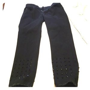 DL1961 studded black denim jeans